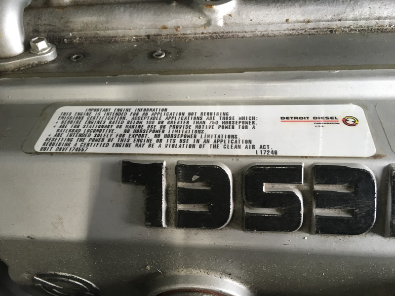 Электрогенератор Detroit Diesel 8V92TA 8083-7405 GENERATOR 320KVA USED: фото 6