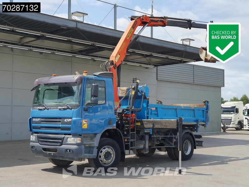 DAF CF75.310 4X2 Manual Big-Axle Steelsuspension Palfinger Euro 3 - Самосвал, Автоманипулятор: фото 1 DAF CF75.310 4X2 Manual Big-Axle Steelsuspension Palfinger Euro 3 - Самосвал, Автоманипулятор: фото 1