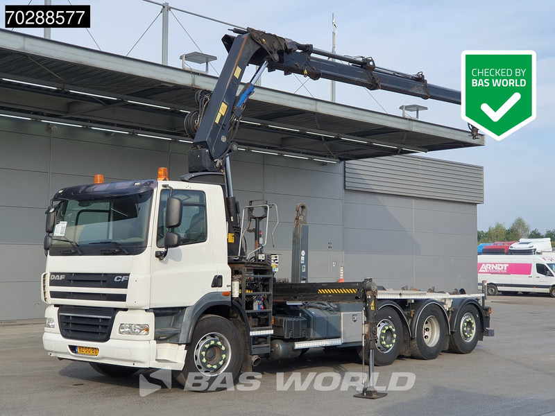 DAF CF85.360 8X2 NL-Truck HIAB 211 E-3 Hipro Crane + Hooklift Lift+steering Axle Automatic Euro 5 - Крюковой мультилифт, Автоманипулятор: фото 1 DAF CF85.360 8X2 NL-Truck HIAB 211 E-3 Hipro Crane + Hooklift Lift+steering Axle Automatic Euro 5 - Крюковой мультилифт, Автоманипулятор: фото 1