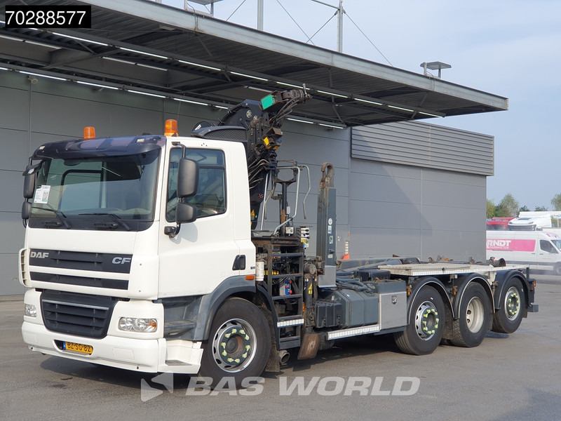 Крюковой мультилифт, Автоманипулятор DAF CF85.360 8X2 NL-Truck HIAB 211 E-3 Hipro Crane + Hooklift Lift+steering Axle Automatic Euro 5: фото 11