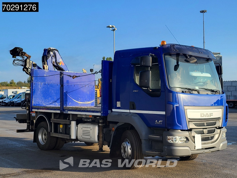 Грузовик бортовой/ Платформа, Автоманипулятор DAF LF 260 LF 4X2 HIAB 111 B-2 Hiduo Crane Automatic ACC Euro 6: фото 11
