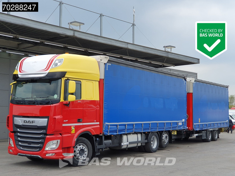 DAF XF 450 6X2 Combi Lift Axle ACC Euro 6 - Тентованный грузовик: фото 1 DAF XF 450 6X2 Combi Lift Axle ACC Euro 6 - Тентованный грузовик: фото 1