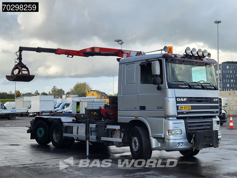 DAF XF105.410 XF 6X2 NL-Truck HMF 1643 Z2 Crane 24T Container system Lift+Steering-Axle Euro 5 - Тросовый мультилифт, Автоманипулятор: фото 3 DAF XF105.410 XF 6X2 NL-Truck HMF 1643 Z2 Crane 24T Container system Lift+Steering-Axle Euro 5 - Тросовый мультилифт, Автоманипулятор: фото 3