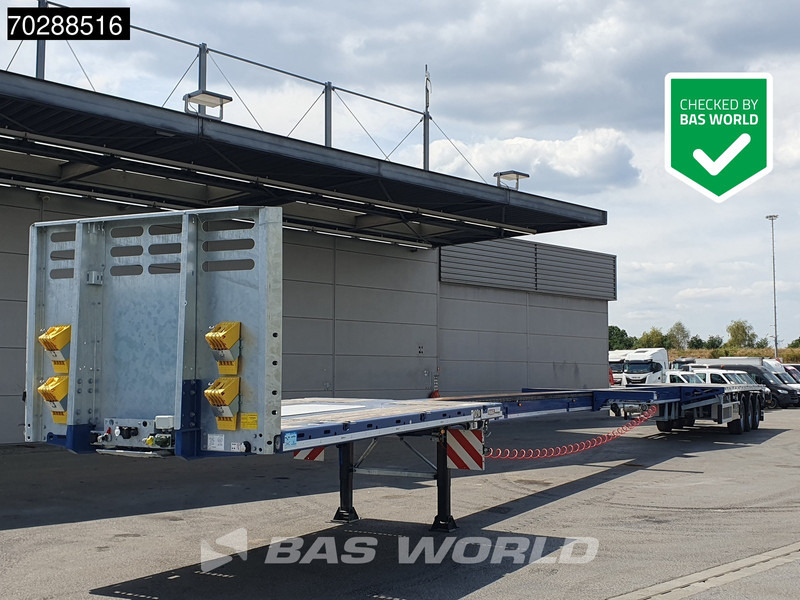 Faymonville MAX210-Z-3AA-13.60-22.5-2.54 3 axles 29M 2x extendable 3x steering axle twistlocks - Полуприцеп бортовой/ Платформа: фото 1 Faymonville MAX210-Z-3AA-13.60-22.5-2.54 3 axles 29M 2x extendable 3x steering axle twistlocks - Полуприцеп бортовой/ Платформа: фото 1