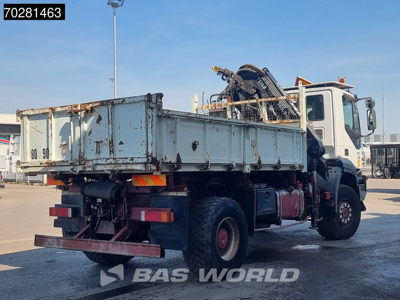 Самосвал, Автоманипулятор Iveco Trakker 310 4X4 Atlas 145.2-A2 Kran Crane 4x4 Big axle 6m3 3 sided tipper Euro 4: фото 12