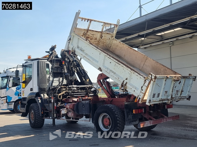 Самосвал, Автоманипулятор Iveco Trakker 310 4X4 Atlas 145.2-A2 Kran Crane 4x4 Big axle 6m3 3 sided tipper Euro 4: фото 9