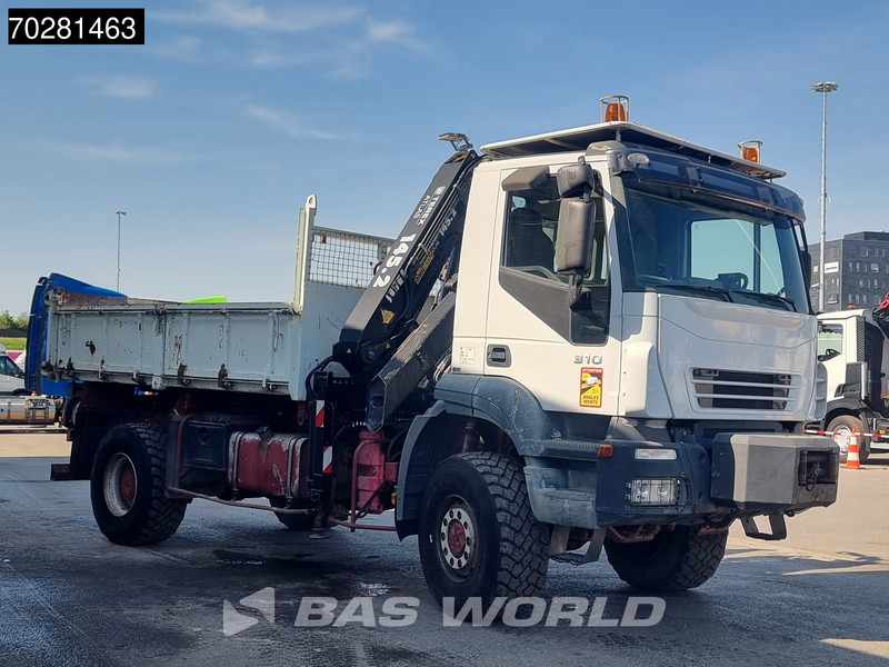 Самосвал, Автоманипулятор Iveco Trakker 310 4X4 Atlas 145.2-A2 Kran Crane 4x4 Big axle 6m3 3 sided tipper Euro 4: фото 13