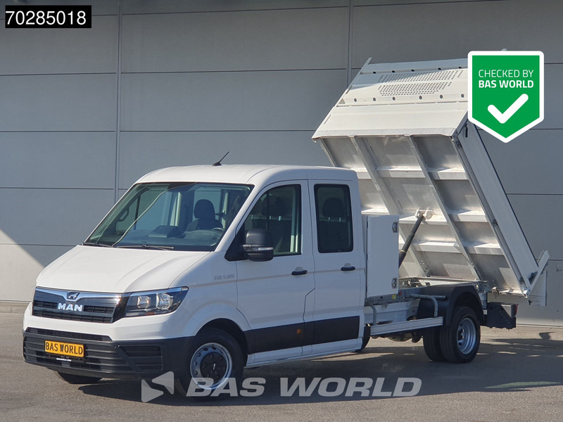 Малотоннажный бортовой грузовик MAN TGE 5.120 Open Laadbak met Kist Dubbel Cabine Dubbellucht 3,5t Trekhaak Navi Airco Cruise Camera Euro6 Pritsche Pickup Open Box 2m3 A/C To: фото 1