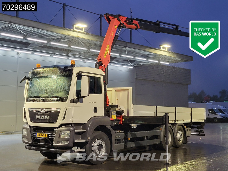 MAN TGS 26.360 TGS 6X2 NL-Truck Palfinger PK17.001 Crane Kran Lift+Steering-Axle Navi Euro 6 Palfinger - Грузовик бортовой/ Платформа, Автоманипулятор: фото 1 MAN TGS 26.360 TGS 6X2 NL-Truck Palfinger PK17.001 Crane Kran Lift+Steering-Axle Navi Euro 6 Palfinger - Грузовик бортовой/ Платформа, Автоманипулятор: фото 1