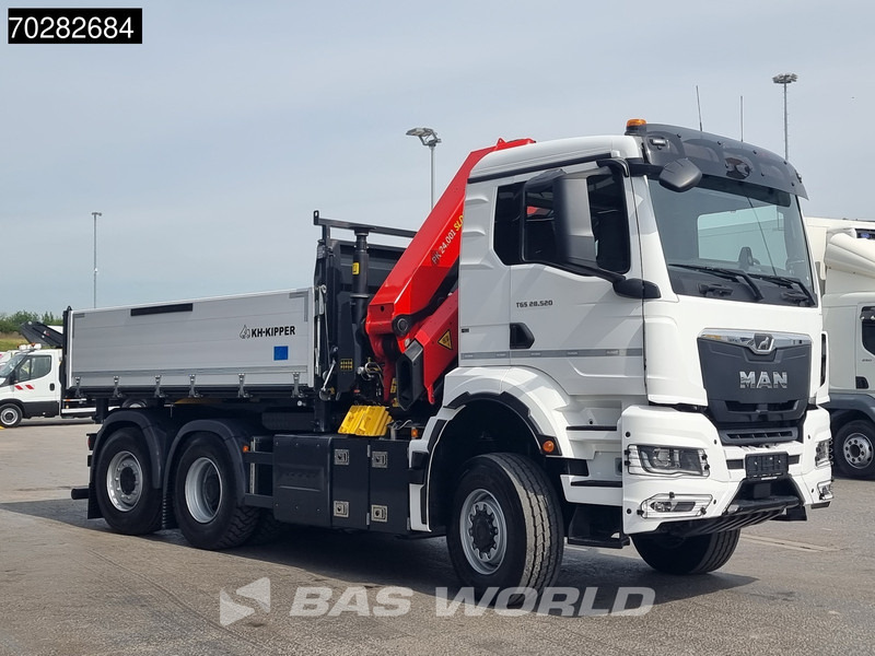 Новый Самосвал, Автоманипулятор MAN TGS 28.520 6X4 Palfinger PK24001 SLD 5 Kran 2-way tipper Retarder Big-Axle Liftachse Euro 6: фото 14