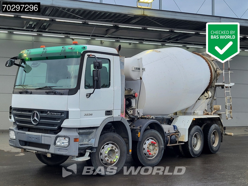Mercedes-Benz Actros 3236 8X4 9m3 Liebherr Mixer Big-Axle Steelsuspension 3-Pedals Euro 3 - Автобетоносмеситель: фото 1 Mercedes-Benz Actros 3236 8X4 9m3 Liebherr Mixer Big-Axle Steelsuspension 3-Pedals Euro 3 - Автобетоносмеситель: фото 1