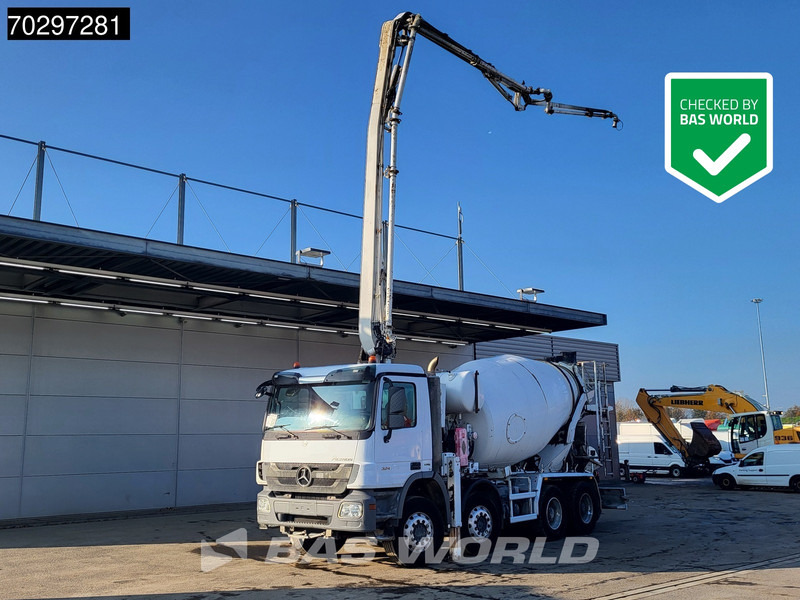Mercedes-Benz Actros 3241 8X4 7m3 MECBO MB24L/100-BZ Mixer Steelsuspension Automatic Euro 5 - Автобетоносмеситель: фото 1 Mercedes-Benz Actros 3241 8X4 7m3 MECBO MB24L/100-BZ Mixer Steelsuspension Automatic Euro 5 - Автобетоносмеситель: фото 1
