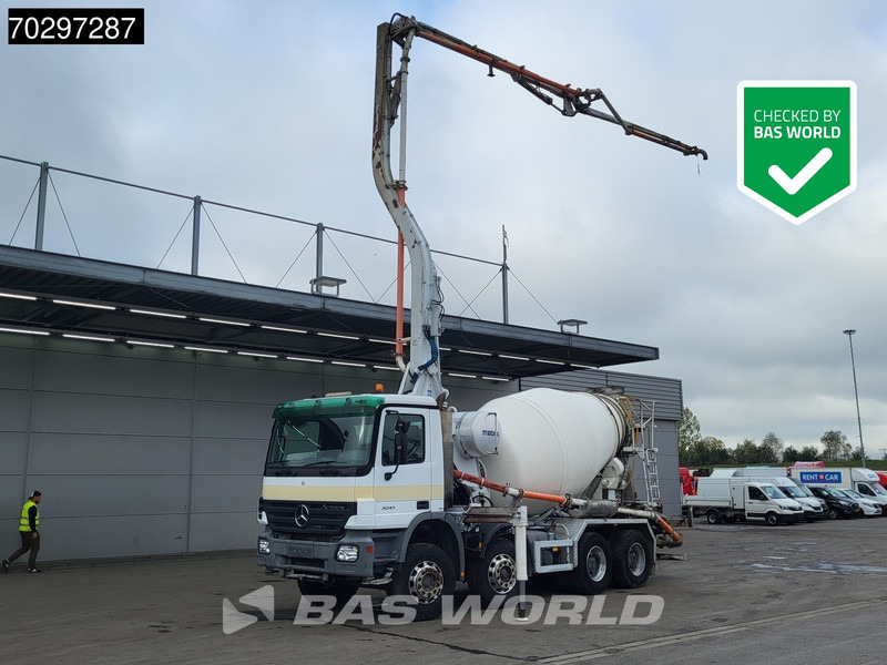 Mercedes-Benz Actros 3241 8X4 7m3 Mecbo Mixer Big-Axle Steelsuspension Pompe+Mixer Autoamtic Euro 3 - Автобетононасос: фото 1 Mercedes-Benz Actros 3241 8X4 7m3 Mecbo Mixer Big-Axle Steelsuspension Pompe+Mixer Autoamtic Euro 3 - Автобетононасос: фото 1