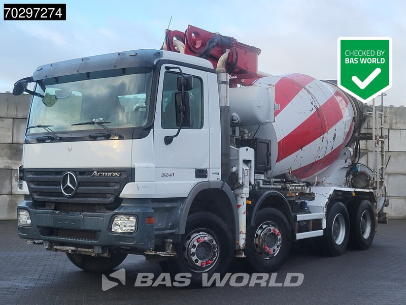 Mercedes-Benz Actros 3241 8X4 Putzmeister M24-3 Pump + 9m3 LIEBHERR Mixer Steelsuspension 3-Pedals Euro 4 - Автобетононасос: фото 1 Mercedes-Benz Actros 3241 8X4 Putzmeister M24-3 Pump + 9m3 LIEBHERR Mixer Steelsuspension 3-Pedals Euro 4 - Автобетононасос: фото 1