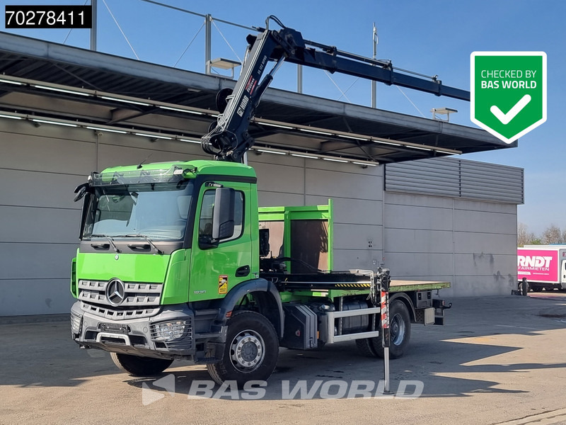 Mercedes-Benz Arocs 1830 4X2 Hiab 122 ES-3 HIPRO Kran Crane Big-Axle Euro 6 - Грузовик бортовой/ Платформа, Автоманипулятор: фото 1 Mercedes-Benz Arocs 1830 4X2 Hiab 122 ES-3 HIPRO Kran Crane Big-Axle Euro 6 - Грузовик бортовой/ Платформа, Автоманипулятор: фото 1
