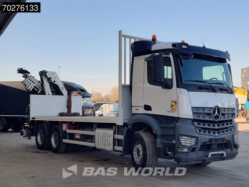 Грузовик бортовой/ Платформа, Автоманипулятор Mercedes-Benz Arocs 2636 6X4 HIAB X-HIDUO 188 ES-S Crane Kran Big axle Euro 6: фото 9