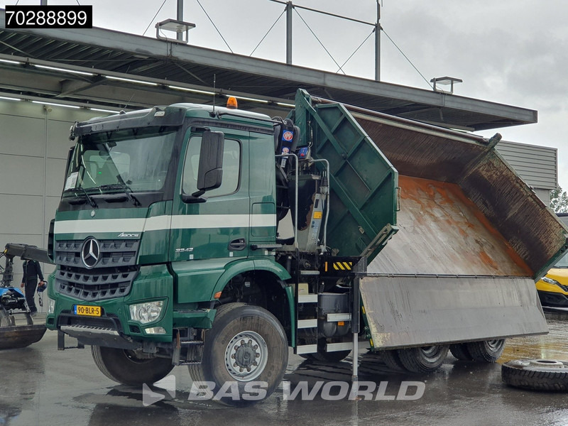 Самосвал, Автоманипулятор Mercedes-Benz Arocs 3342 Arocs 6X6 NL-Truck HMF 1643 Z-Crane Kran Steering Axle Big-Axle Euro 6: фото 10