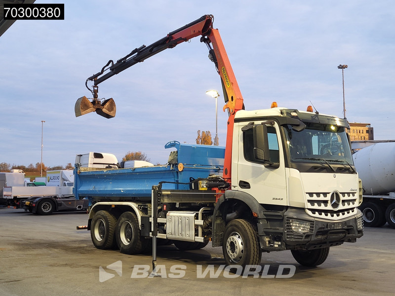 Mercedes-Benz Arocs 3343 6X4 Palfinger PK12.501 SLD Kran Crane 7m3 tipper Big-Axle Automatic Euro 6 - Самосвал, Автоманипулятор: фото 3 Mercedes-Benz Arocs 3343 6X4 Palfinger PK12.501 SLD Kran Crane 7m3 tipper Big-Axle Automatic Euro 6 - Самосвал, Автоманипулятор: фото 3
