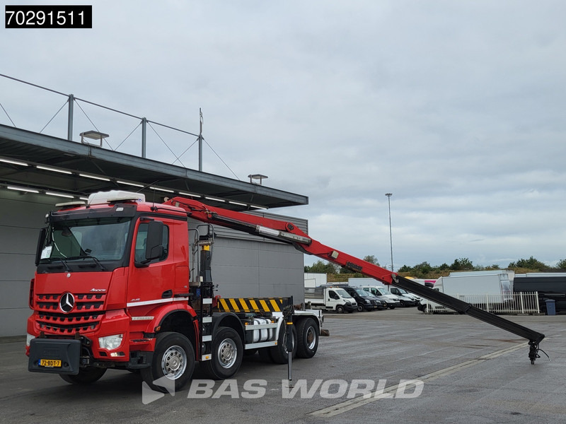 Mercedes-Benz Arocs 4145 8X4 NL-Truck HMF RCL 5300 Crane Hyva 26-51-S Hooklift Steelsuspension Big-Axle Automatic Euro 6 - Крюковой мультилифт, Автоманипулятор: фото 2 Mercedes-Benz Arocs 4145 8X4 NL-Truck HMF RCL 5300 Crane Hyva 26-51-S Hooklift Steelsuspension Big-Axle Automatic Euro 6 - Крюковой мультилифт, Автоманипулятор: фото 2