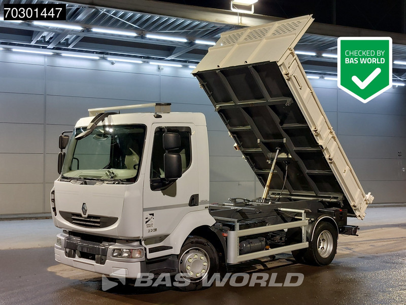 Renault Midlum 220 4X2 3-way tipper Manual Steel suspension Telma Retarder Euro 5 - Самосвал: фото 1 Renault Midlum 220 4X2 3-way tipper Manual Steel suspension Telma Retarder Euro 5 - Самосвал: фото 1