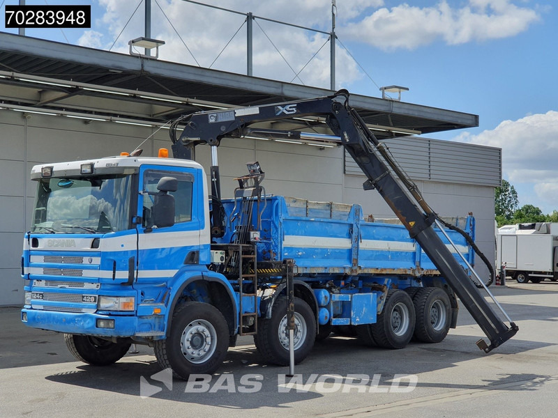 Scania G420 8X4 15m3 tipper Hiab 144 Crane Steelsuspension Manual Big-Axle Euro 3 - Самосвал, Автоманипулятор: фото 5 Scania G420 8X4 15m3 tipper Hiab 144 Crane Steelsuspension Manual Big-Axle Euro 3 - Самосвал, Автоманипулятор: фото 5