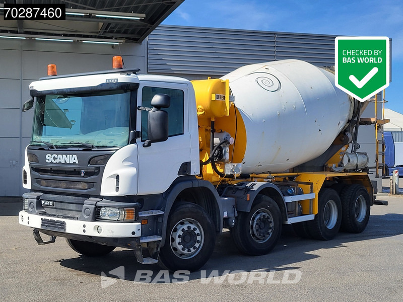 Scania P410 8X4 9m3 Liebherr mixer 3-Pedals Steering axle Big-Axle Euro 6 - Автобетоносмеситель: фото 1 Scania P410 8X4 9m3 Liebherr mixer 3-Pedals Steering axle Big-Axle Euro 6 - Автобетоносмеситель: фото 1