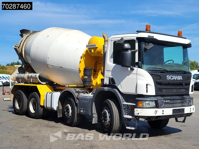 Scania P410 8X4 9m3 Liebherr mixer 3-Pedals Steering axle Big-Axle Euro 6 - Автобетоносмеситель: фото 3 Scania P410 8X4 9m3 Liebherr mixer 3-Pedals Steering axle Big-Axle Euro 6 - Автобетоносмеситель: фото 3