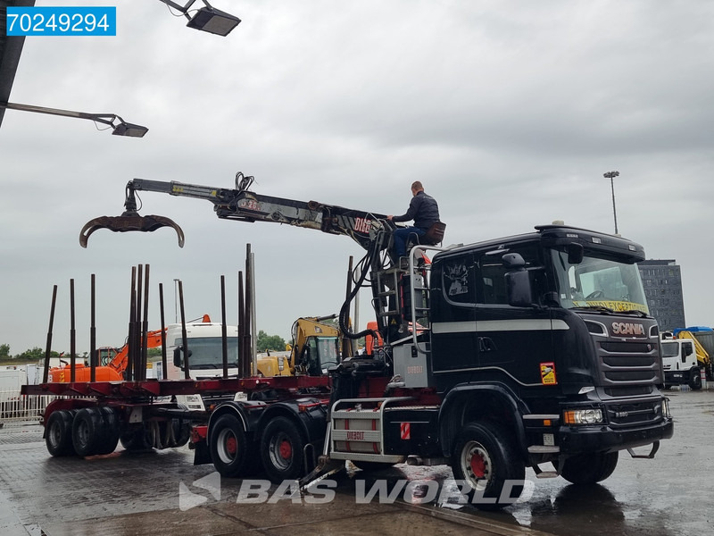Scania R580 6X4 Holz Kran Diebolt D28 Full-Steell Extentable Trailer - Лесовоз, Автоманипулятор: фото 2 Scania R580 6X4 Holz Kran Diebolt D28 Full-Steell Extentable Trailer - Лесовоз, Автоманипулятор: фото 2