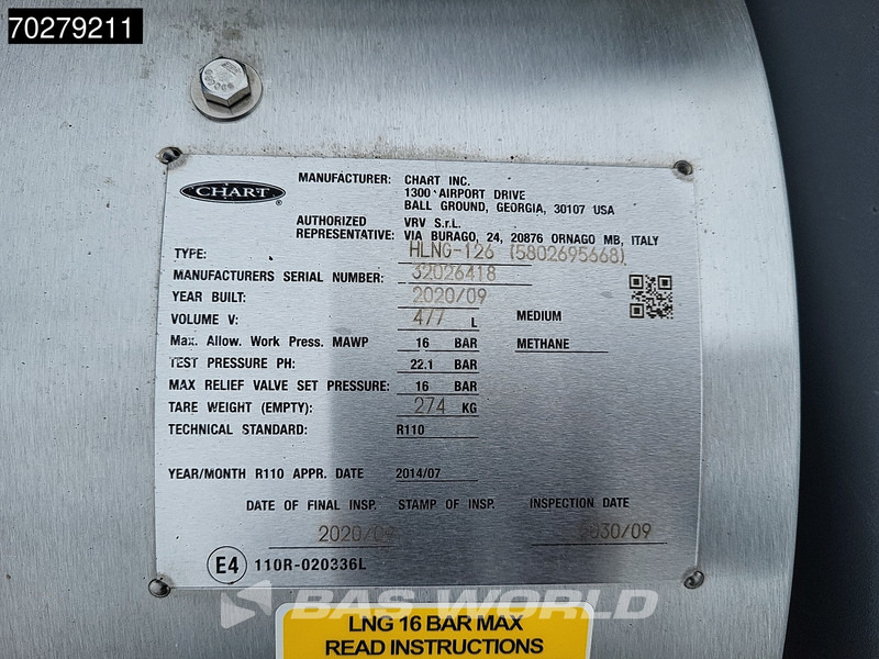 Тягач Iveco S-Way 460 4X2 Mega Retarder 2x LNG Tanks Alcoa: фото 14