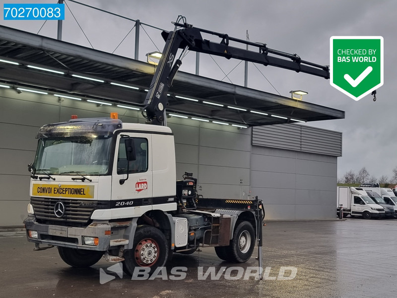 Mercedes-Benz Actros 2040 Actros 4X4 Manual 4x4 Big-Axle Full-Steel Hiab 1660-5 Kran 4x Stabilizers - Тягач: фото 1 Mercedes-Benz Actros 2040 Actros 4X4 Manual 4x4 Big-Axle Full-Steel Hiab 1660-5 Kran 4x Stabilizers - Тягач: фото 1