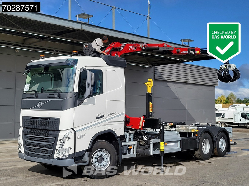 Volvo FH 500 6X2 Penz Crane 15Z9.50R HYVA 20-57-S Hooklift Lift+steering Automatic Euro 6 - Крюковой мультилифт, Автоманипулятор: фото 1 Volvo FH 500 6X2 Penz Crane 15Z9.50R HYVA 20-57-S Hooklift Lift+steering Automatic Euro 6 - Крюковой мультилифт, Автоманипулятор: фото 1