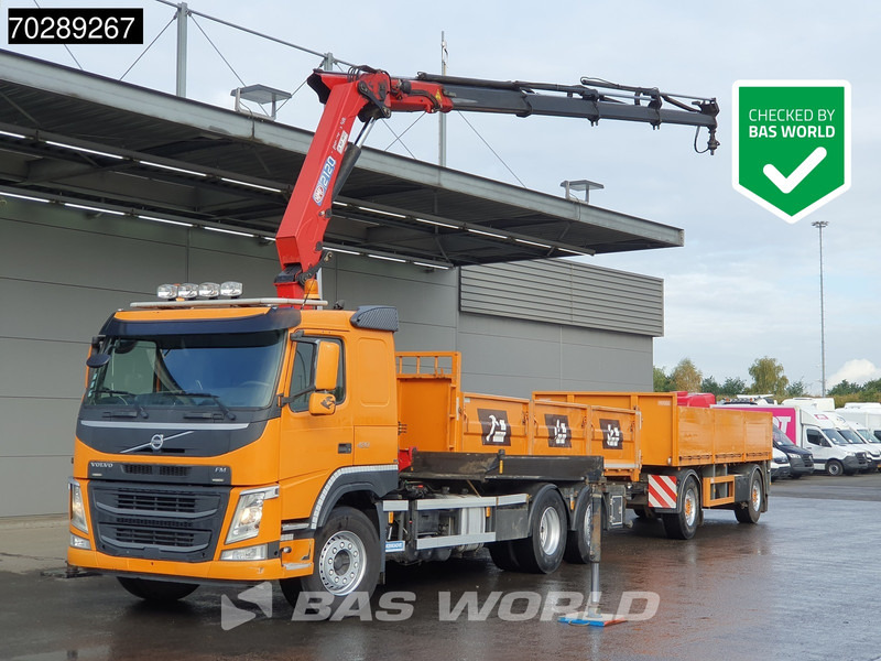 Volvo FM 420 6X2 Combi HMF 2120 K 4 Crane Kran Lift+lenkasche Euro 6 - Самосвал, Автоманипулятор: фото 1 Volvo FM 420 6X2 Combi HMF 2120 K 4 Crane Kran Lift+lenkasche Euro 6 - Самосвал, Автоманипулятор: фото 1
