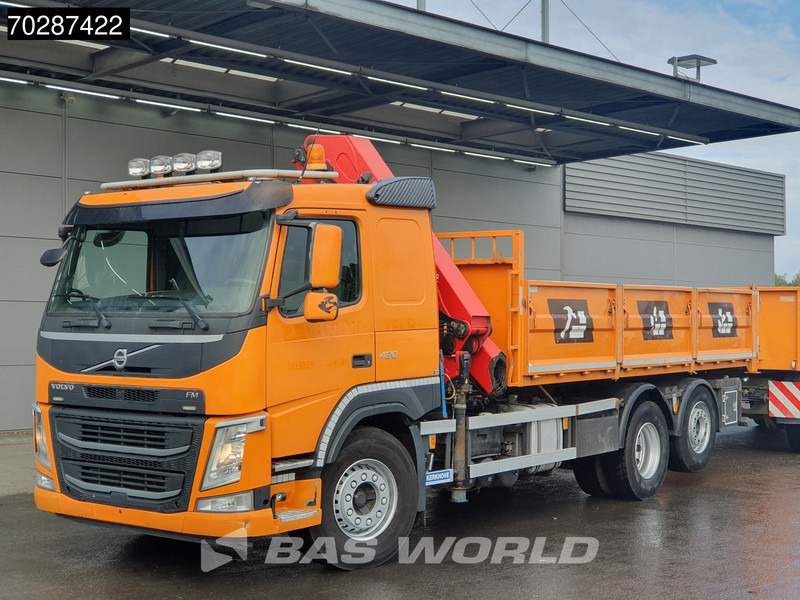 Volvo FM 420 6X2 HMF 2120 K 4 Crane Lift+lenkasche Euro 6 - Самосвал, Автоманипулятор: фото 3 Volvo FM 420 6X2 HMF 2120 K 4 Crane Lift+lenkasche Euro 6 - Самосвал, Автоманипулятор: фото 3