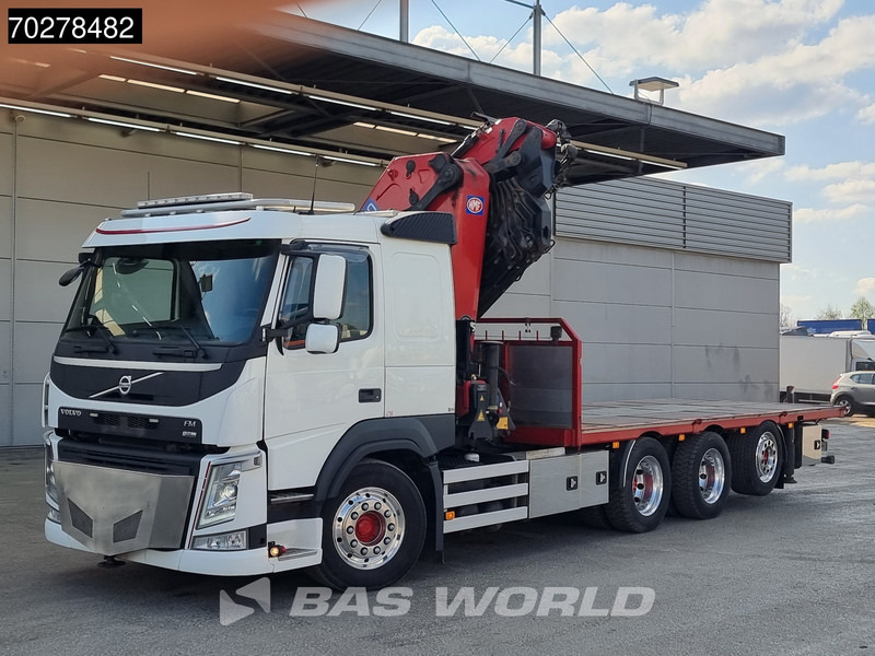 Грузовик бортовой/ Платформа, Автоманипулятор Volvo FM 500 8X4 HMF5020 K6 + Fly Jib Lift+Lenkachse Crane Kran Euro 6: фото 8
