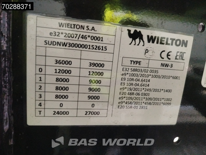 Новый Самосвальный полуприцеп Wielton NW-3 NEW Liftachse 57m3 ALU: фото 17