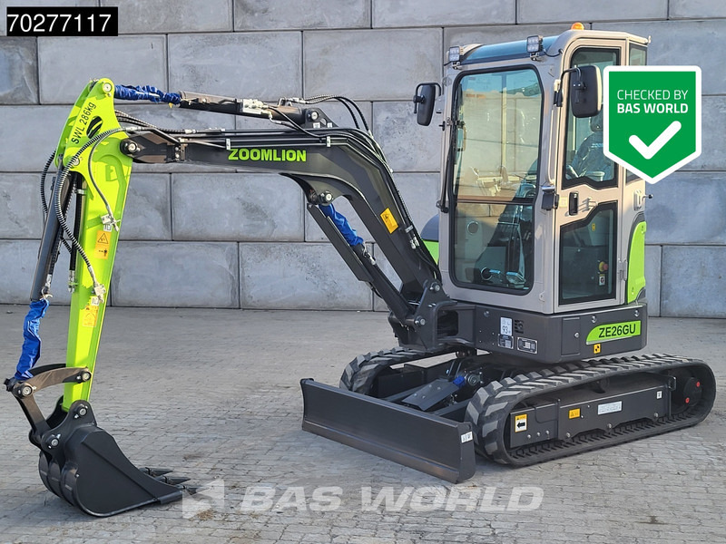 Zoomlion ZE26 GU A/C - CE CERTIFIED - Мини-экскаватор: фото 1 Zoomlion ZE26 GU A/C - CE CERTIFIED - Мини-экскаватор: фото 1