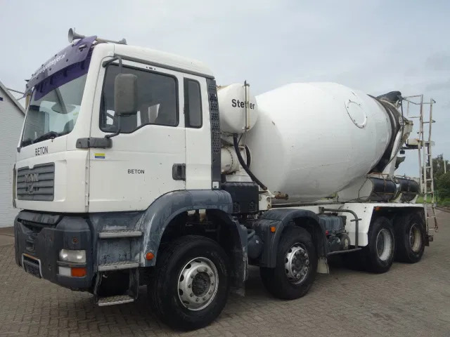 MAN TGA 35.360 8X4 MIXER STEEL SPRINGS BIG AXELS MANUAL FEUL POMP - Автобетоносмеситель: фото 2 MAN TGA 35.360 8X4 MIXER STEEL SPRINGS BIG AXELS MANUAL FEUL POMP - Автобетоносмеситель: фото 2