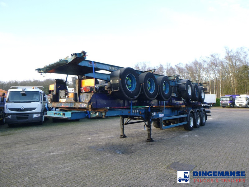 Crane Fruehauf Stack - 3 x container trailer 20-20-30-40 ft - Грузовик-контейнеровоз/ Сменный кузов: фото 1 Crane Fruehauf Stack - 3 x container trailer 20-20-30-40 ft - Грузовик-контейнеровоз/ Сменный кузов: фото 1
