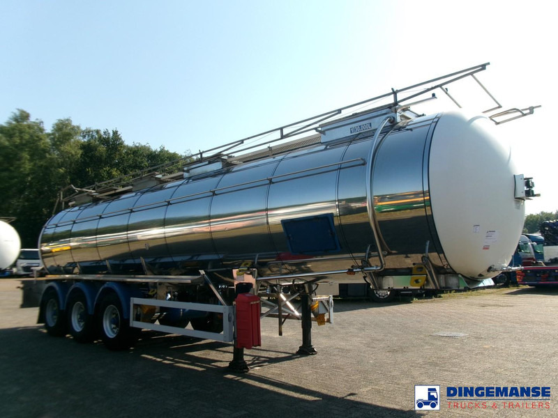 Feldbinder Chemical tank (non-ADR) inox 30 m3 / 1 comp + pump - Полуприцеп-цистерна: фото 2 Feldbinder Chemical tank (non-ADR) inox 30 m3 / 1 comp + pump - Полуприцеп-цистерна: фото 2