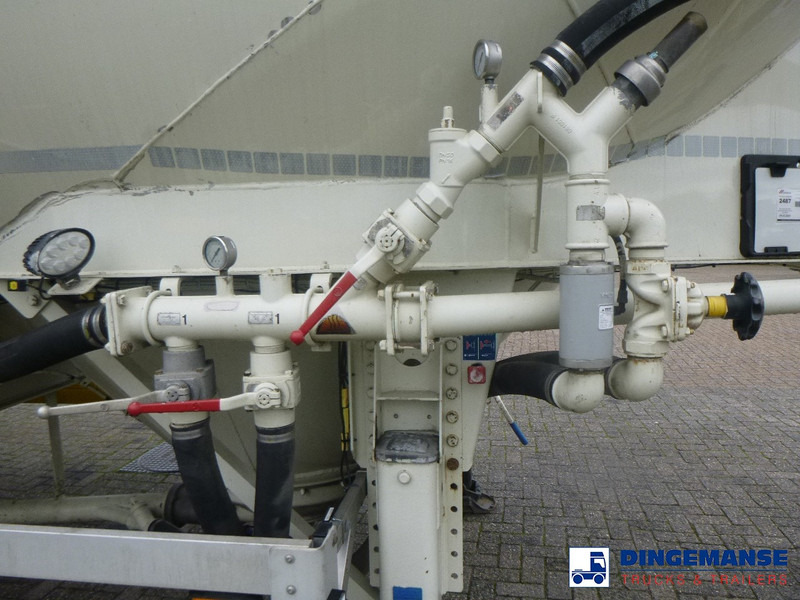 Полуприцеп-цистерна Feldbinder Powder tank alu 40 m3 / 1 comp + compressor: фото 12
