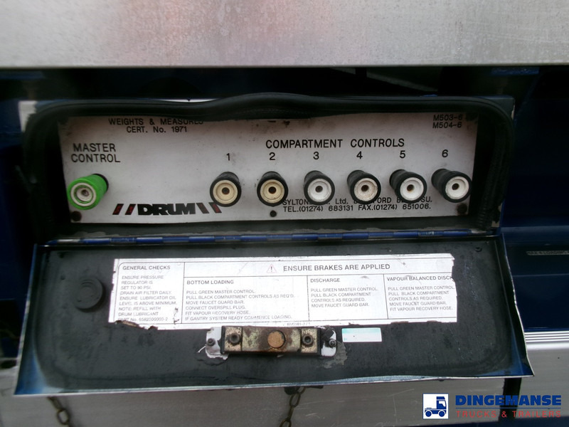 Полуприцеп-цистерна Heil / Thompson Fuel tank alu 45 m3 / 6 comp + pump  / ADR 13/12/2023: фото 12