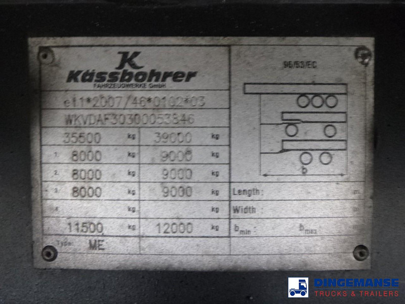 Тентованный полуприцеп Kässbohrer Curtain side Mega trailer 98.5 m3: фото 14 Тентованный полуприцеп Kässbohrer Curtain side Mega trailer 98.5 m3: фото 14