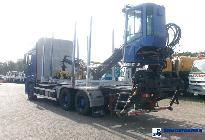 Mercedes-Benz Actros 2663 6x4 Euro 6 loglift F96 crane timber truck - Автоманипулятор: фото 3 Mercedes-Benz Actros 2663 6x4 Euro 6 loglift F96 crane timber truck - Автоманипулятор: фото 3