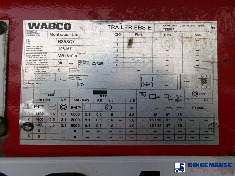 Самосвальный полуприцеп Montracon Tipper trailer alu 55 m3 + tarpaulin: фото 13 Самосвальный полуприцеп Montracon Tipper trailer alu 55 m3 + tarpaulin: фото 13