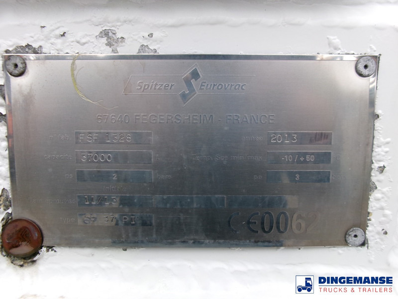 Полуприцеп-цистерна SPITZER Powder tank alu 37 m3 / 1 comp: фото 11
