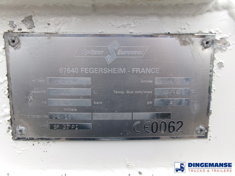 Полуприцеп-цистерна SPITZER Powder tank alu 37 m3 / 1 comp: фото 20