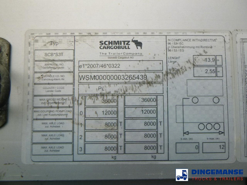 Тентованный полуприцеп Schmitz Cargobull Curtain side Mega trailer SCB S3T // 101 m3: фото 14 Тентованный полуприцеп Schmitz Cargobull Curtain side Mega trailer SCB S3T // 101 m3: фото 14