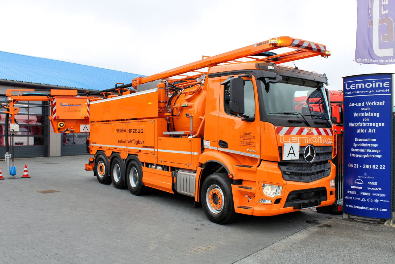 Mercedes-Benz Arocs 3551 8x4 Müller 16mCanalmaster F160EWA WRG - Ассенизатор: фото 1 Mercedes-Benz Arocs 3551 8x4 Müller 16mCanalmaster F160EWA WRG - Ассенизатор: фото 1