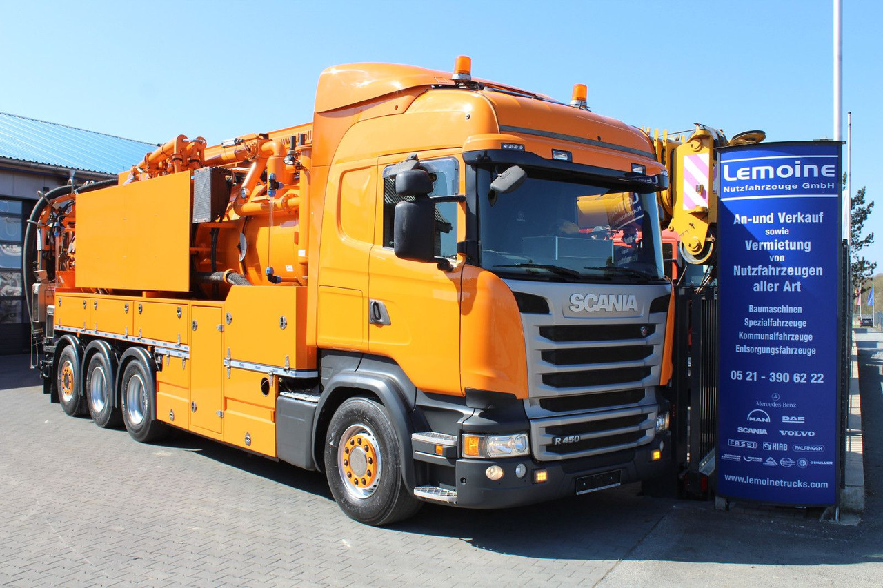 Scania R450 8x4 Kroll 19m³ Wasserrückgewinner Kombi-HD - Ассенизатор: фото 1 Scania R450 8x4 Kroll 19m³ Wasserrückgewinner Kombi-HD - Ассенизатор: фото 1