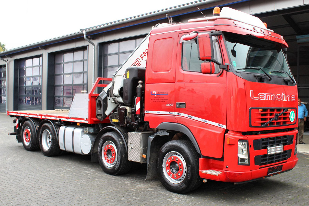 Volvo FM 480 8x2 Pritsche + FASSI F800XP Kran 6x - Грузовик бортовой/ Платформа, Автоманипулятор: фото 1 Volvo FM 480 8x2 Pritsche + FASSI F800XP Kran 6x - Грузовик бортовой/ Платформа, Автоманипулятор: фото 1